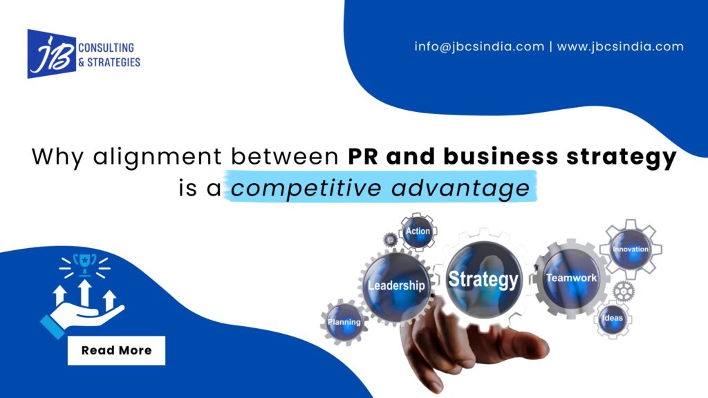 PR and business strategy alignment meeting showing teamwork and growth planning